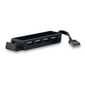 Portable 4 USB Hub and Smartphone Holder with Customized Logo